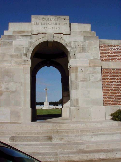 digital pic of Entrance to Duisans British Cemetery in 2001