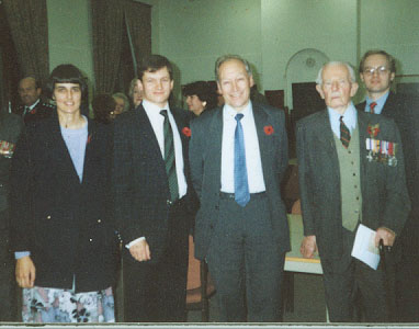 Pic showing Col Rodney Gee M C, D L I  (Roland's Adjutant) on 11/11/1994