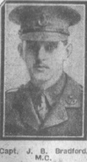 B & W pic of Jimmie Bradford from one of the Newspapers