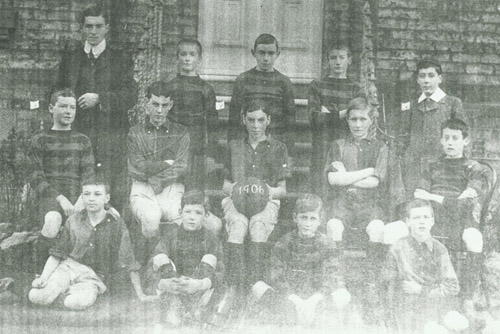 Roland age14 Captain of his year's Football Team at Queen Elizabeth Grammar School Darlington